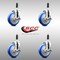 Service Caster 5 Inch 316SS Blue Poly Swivel 3/4 Inch Expanding Stem Caster Set Brake SCC SCC-SS316EX20S514-PPUB-BLUE-TLB-34-4 - alternate 5